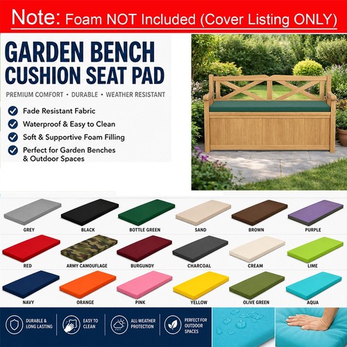 Waterproof bench cushion cover - waterproof,